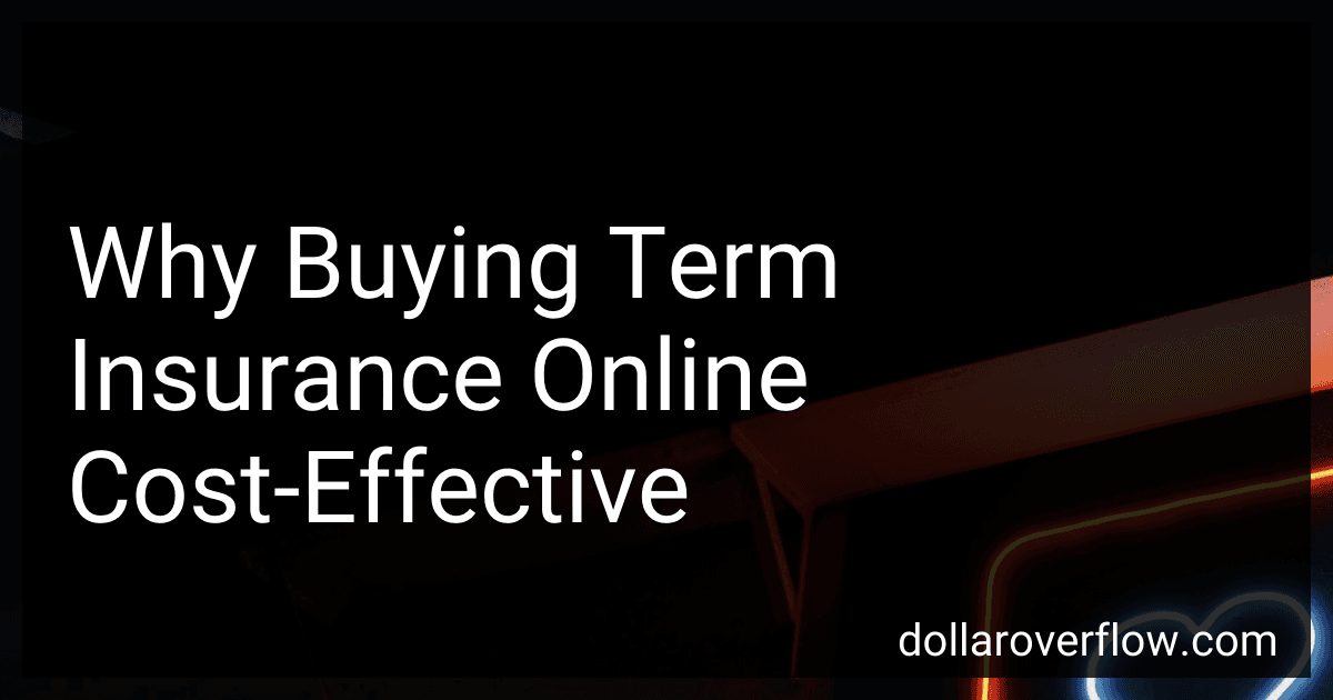 Why Buying Term Insurance Online Cost-Effective image