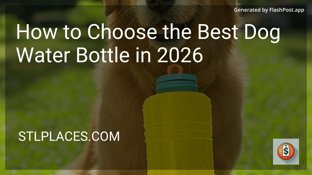 How to Choose the Best Dog Water Bottle in 2026 preview