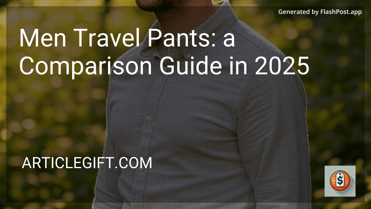 Men Travel Pants: a Comparison Guide in 2025 preview