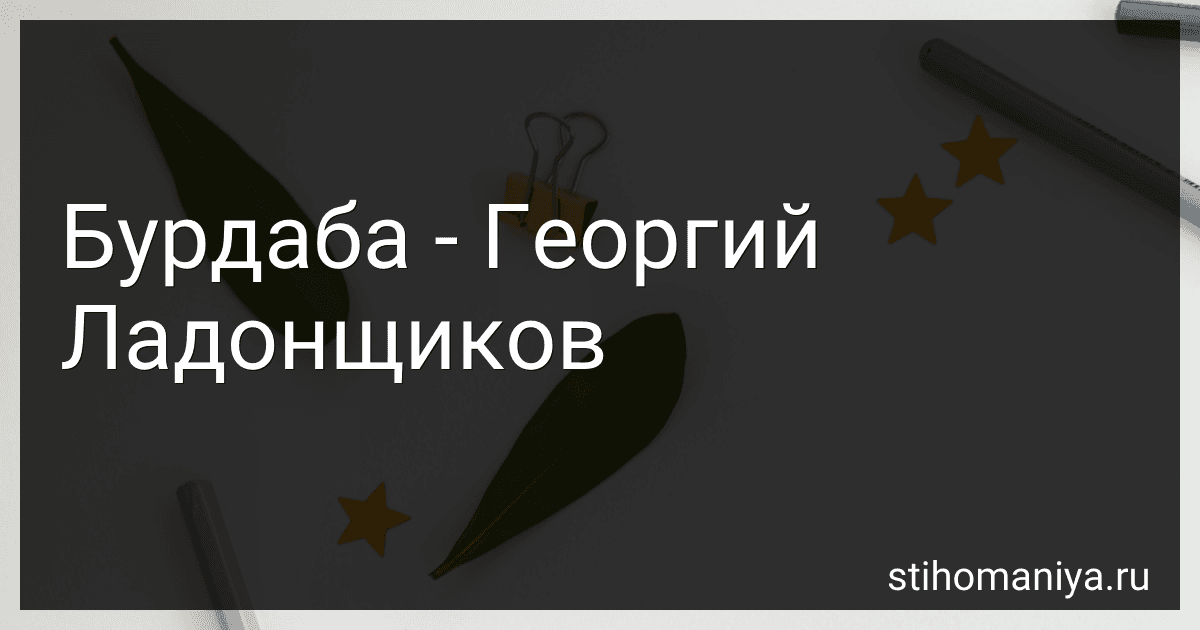 Бурдаба - Георгий Ладонщиков preview