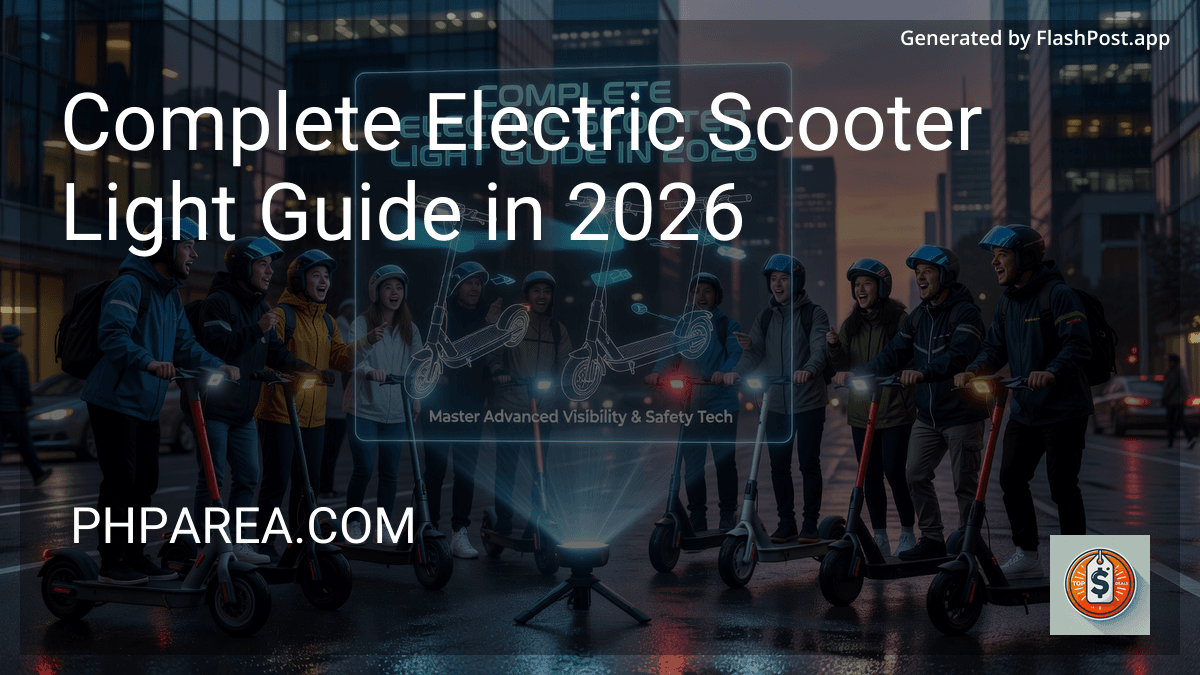 Complete Electric Scooter Light Guide in 2026 preview