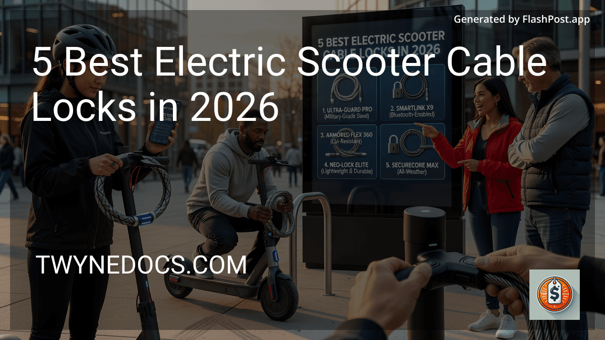 10 Best Electric Scooter Cable Locks in 2026 preview
