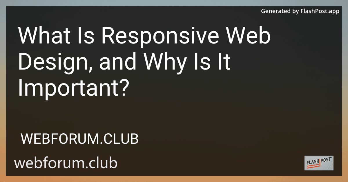 What Is Responsive Web Design, and Why Is It Important? image