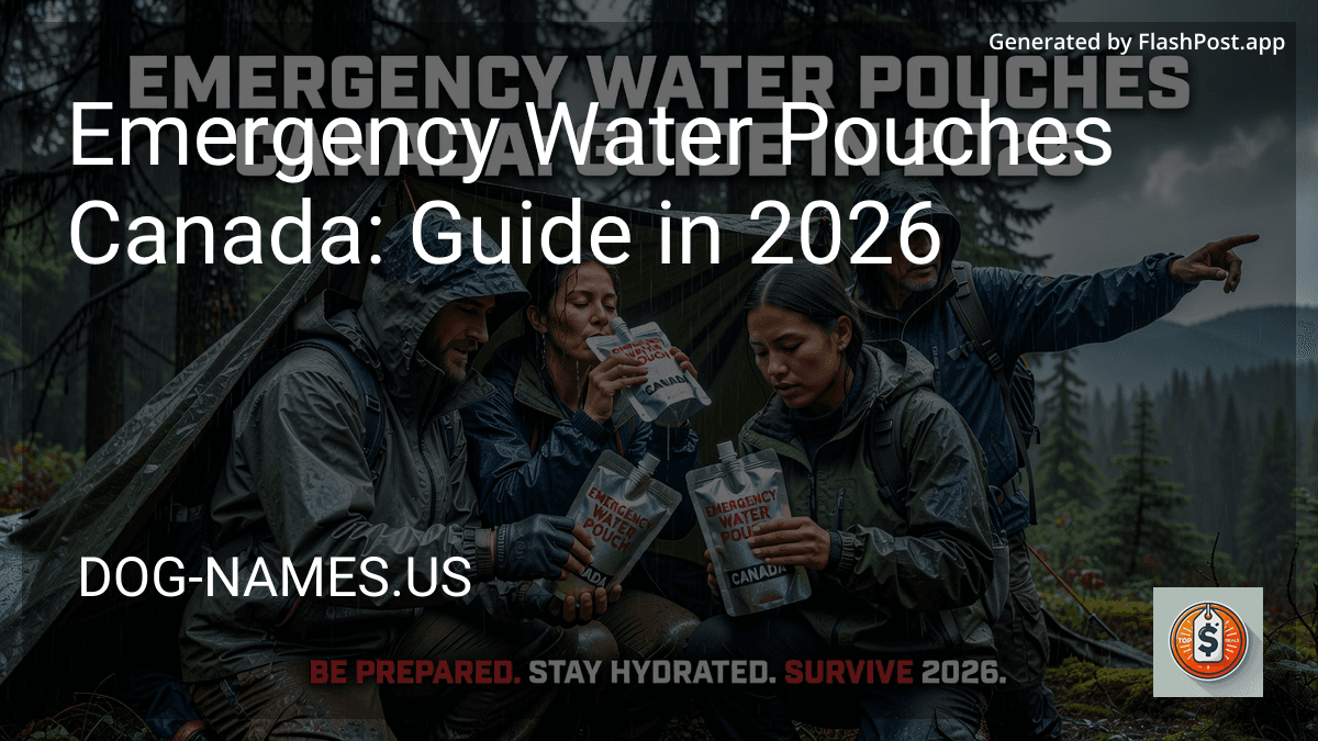 Emergency Water Pouches Canada: Guide in 2026 preview