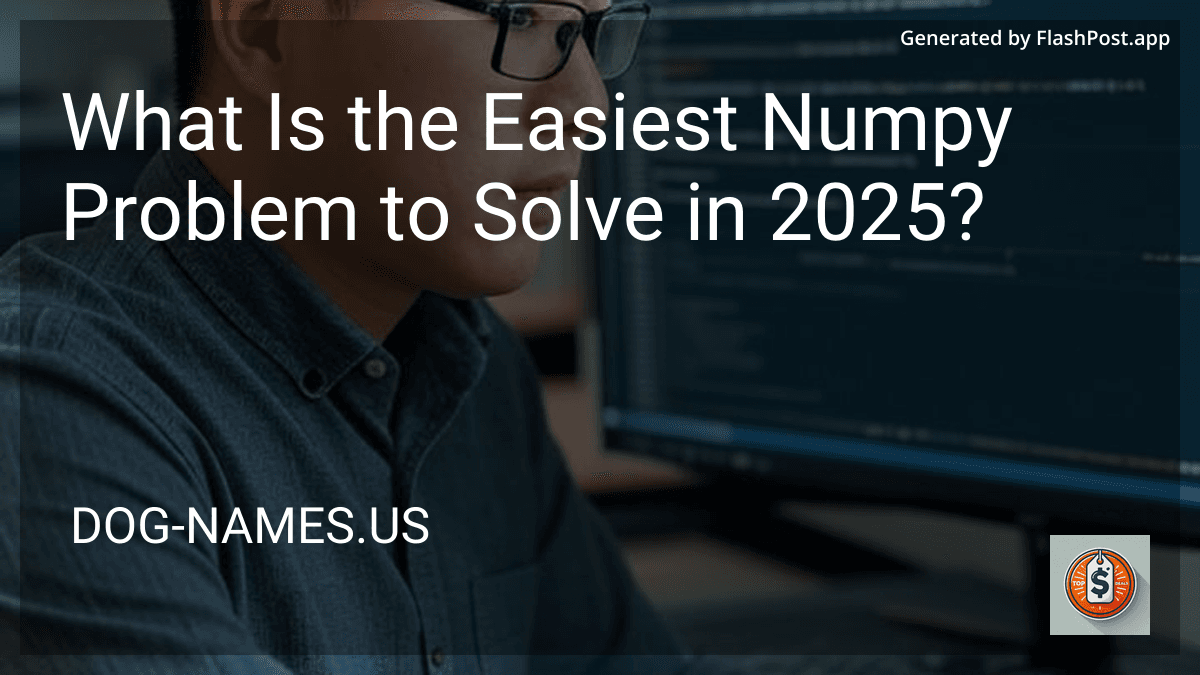 What Is the Easiest Numpy Problem to Solve in 2025? image