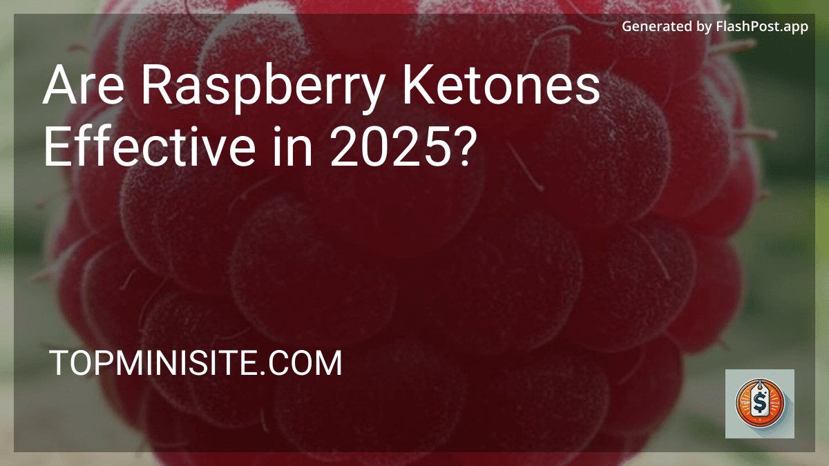 Are Raspberry Ketones Effective in 2025? image