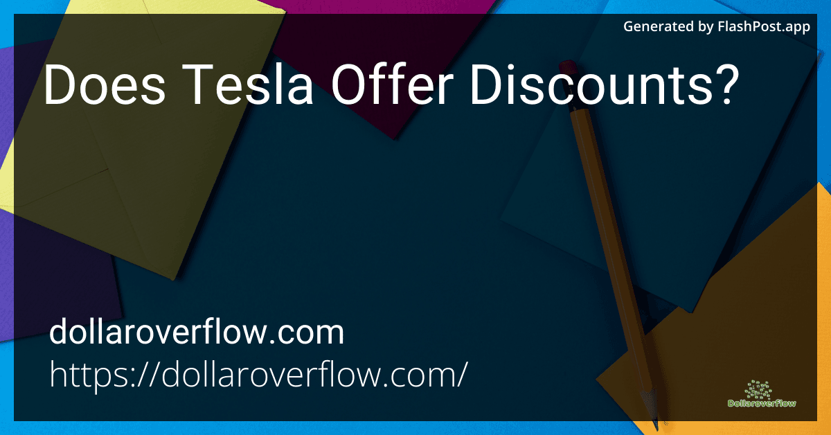 Does Tesla Offer Discounts in 2025? image