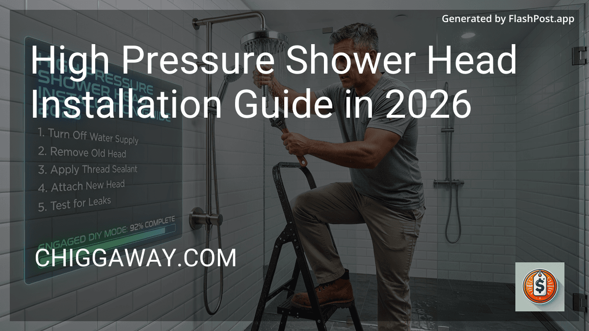 High Pressure Shower Head Installation Guide in 2026 preview