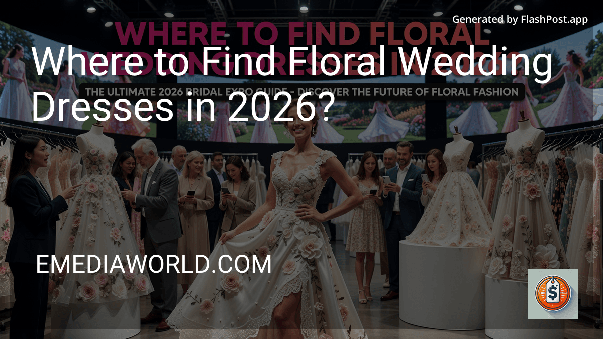 Where to Find Floral Wedding Dresses in 2026? preview