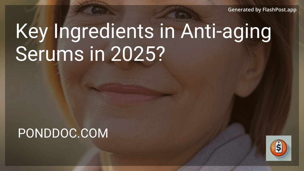 Key Ingredients in Anti-aging Serums in 2025? preview