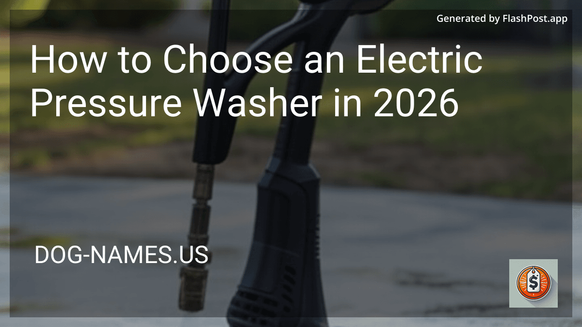 How to Choose an Electric Pressure Washer in 2026 preview