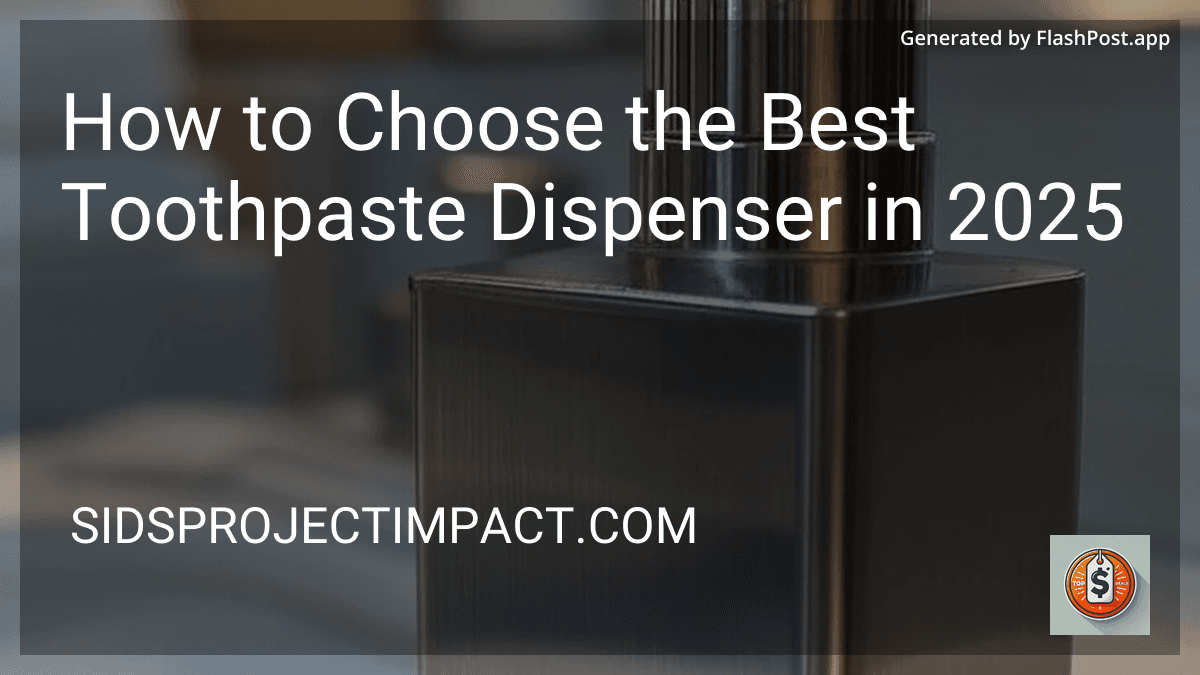 How to Choose the Best Toothpaste Dispenser in 2026 preview