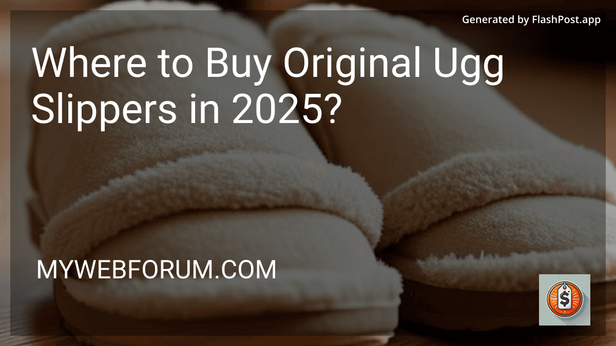 Where to Buy Original Ugg Slippers in 2025? preview