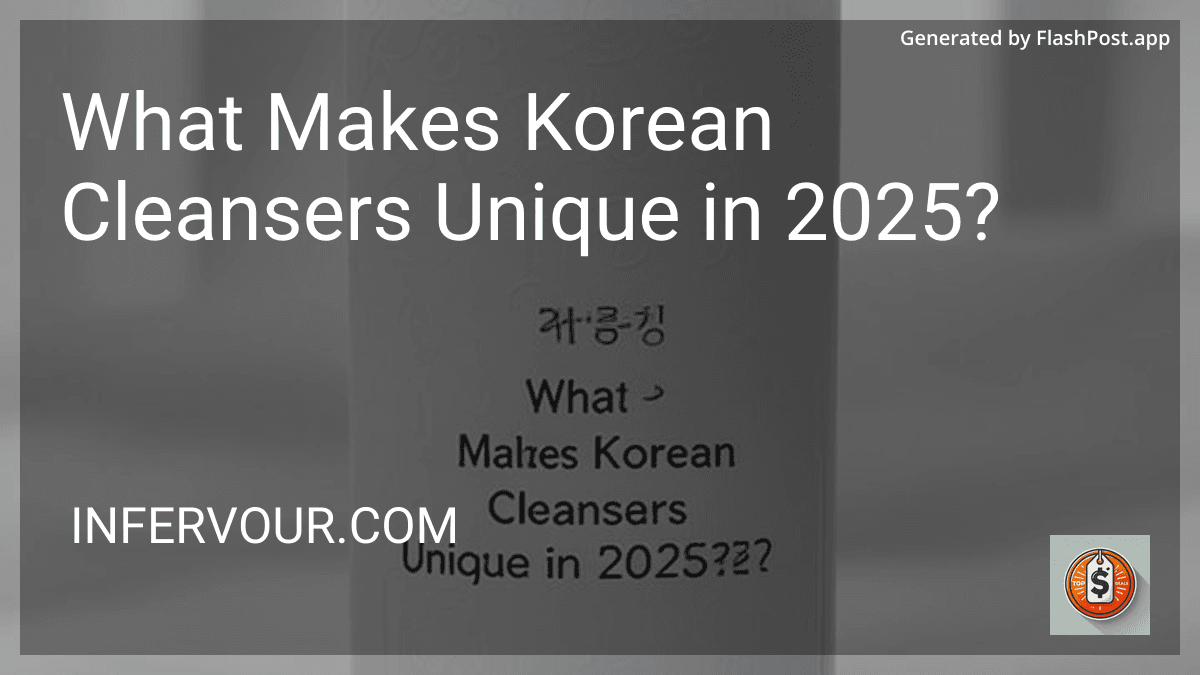 What Makes Korean Cleansers Unique in 2025? preview