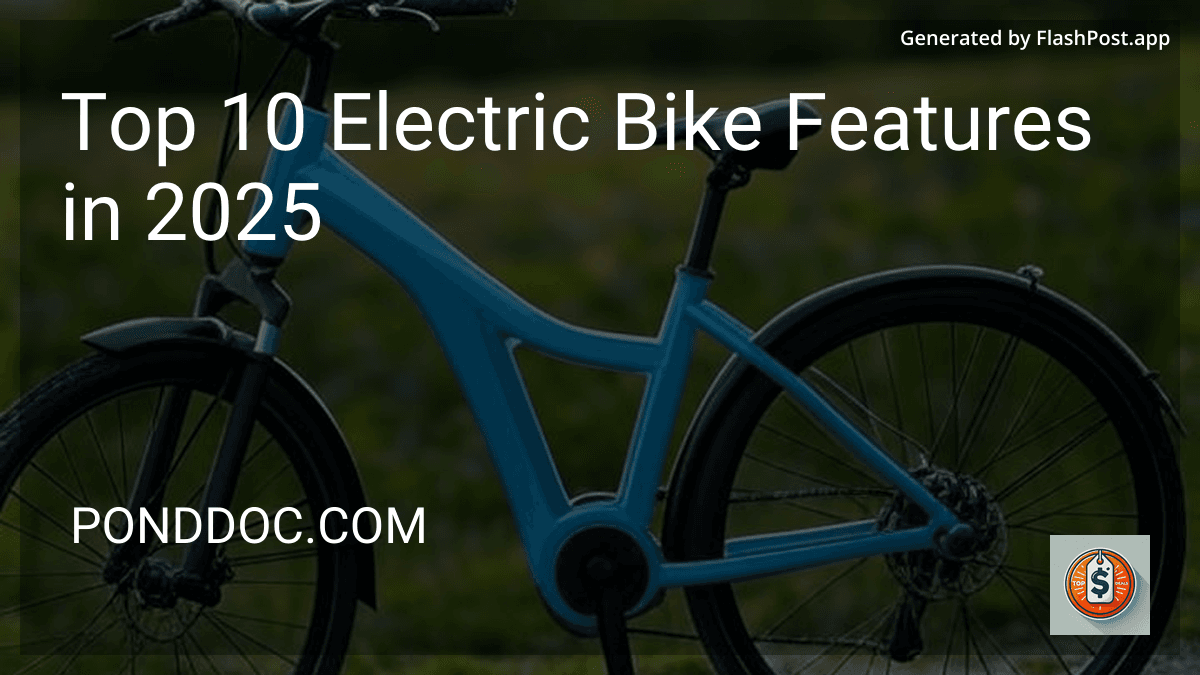 Top 10 Electric Bike Features in 2025 image