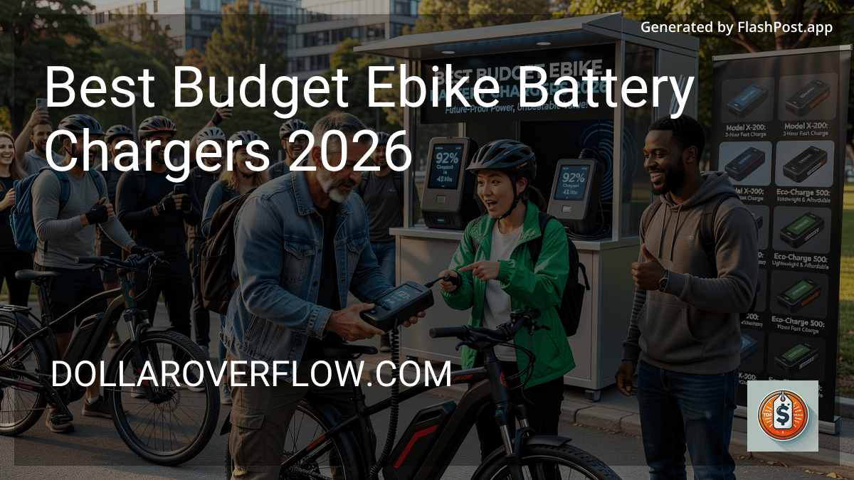 Best Budget Ebike Battery Chargers 2026 in 2026 preview