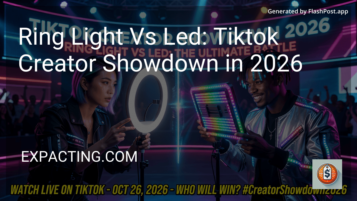 Ring Light Vs Led: Tiktok Creator Showdown in 2026 preview