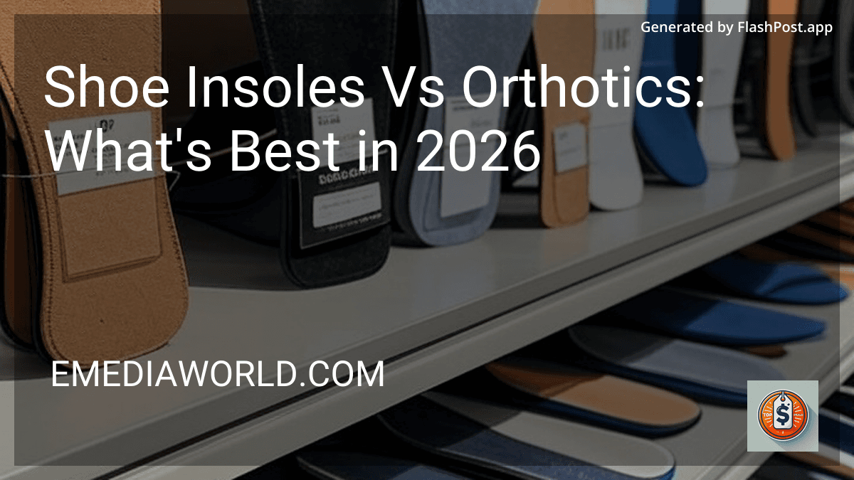 Shoe Insoles Vs Orthotics: What's Best in 2026 preview
