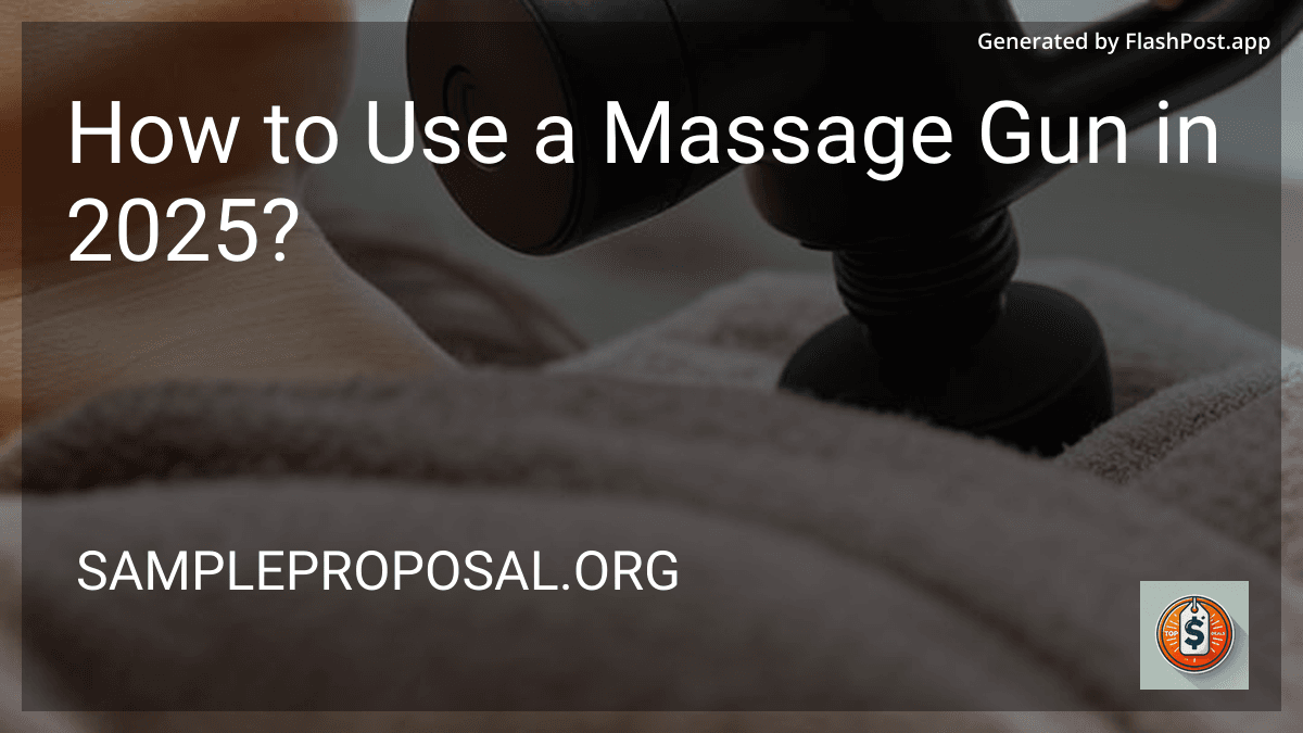 How to Use a Massage Gun in 2025? preview
