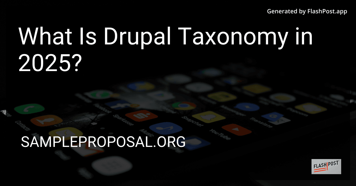 What Is Drupal Taxonomy in 2025? preview
