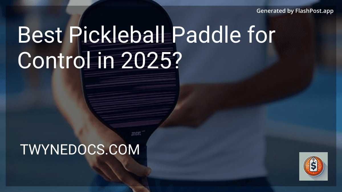 Best Pickleball Paddle for Control in 2025? preview