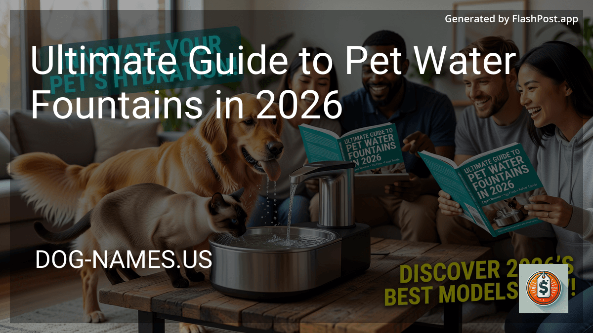 Ultimate Guide to Pet Water Fountains in 2026 preview