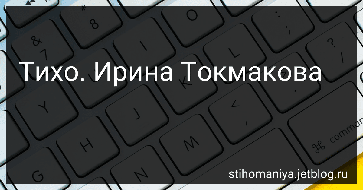 Тихо. Ирина Токмакова preview