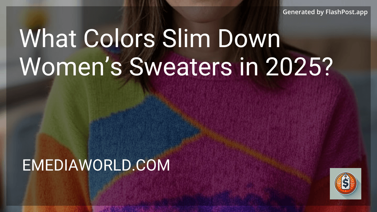 What Colors Slim Down Women’s Sweaters in 2025? preview