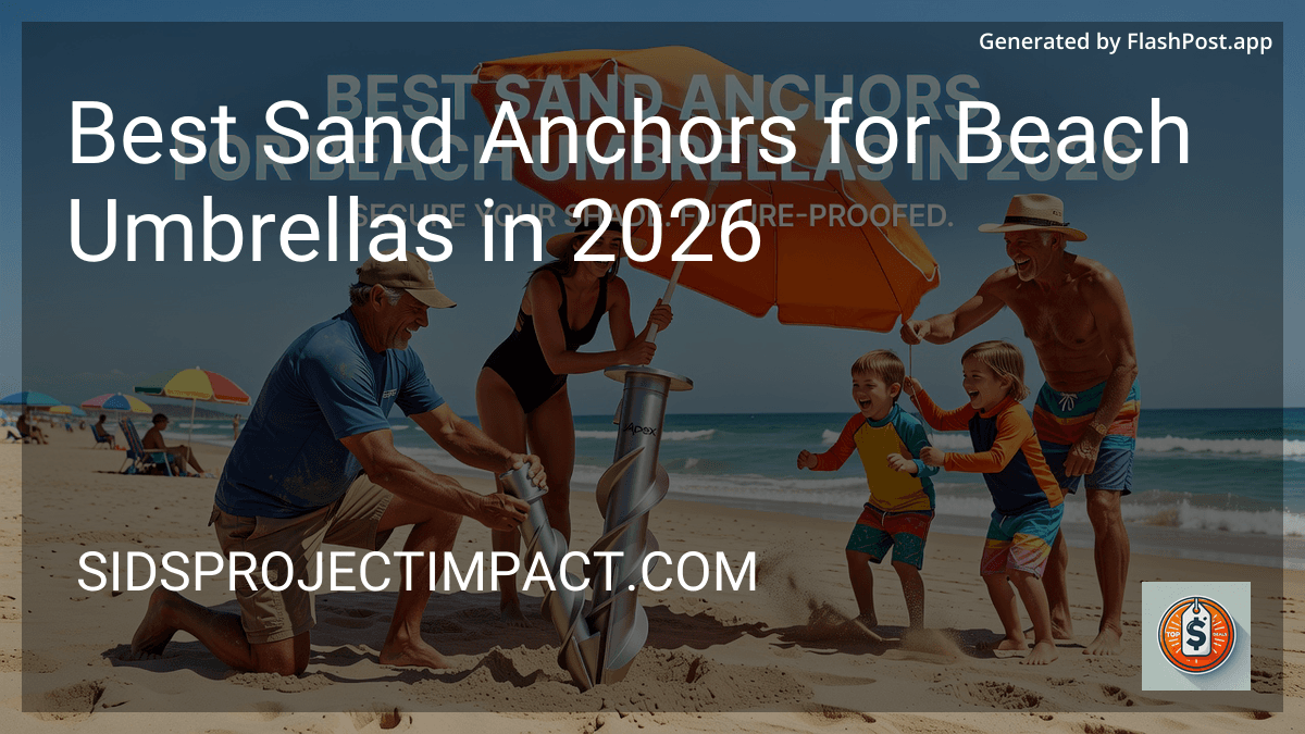 Best Sand Anchors for Beach Umbrellas in 2026 image