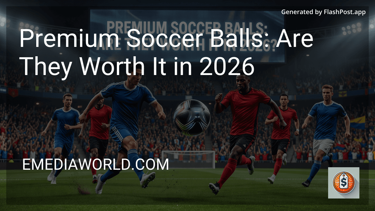 Premium Soccer Balls: Are They Worth It in 2026 preview
