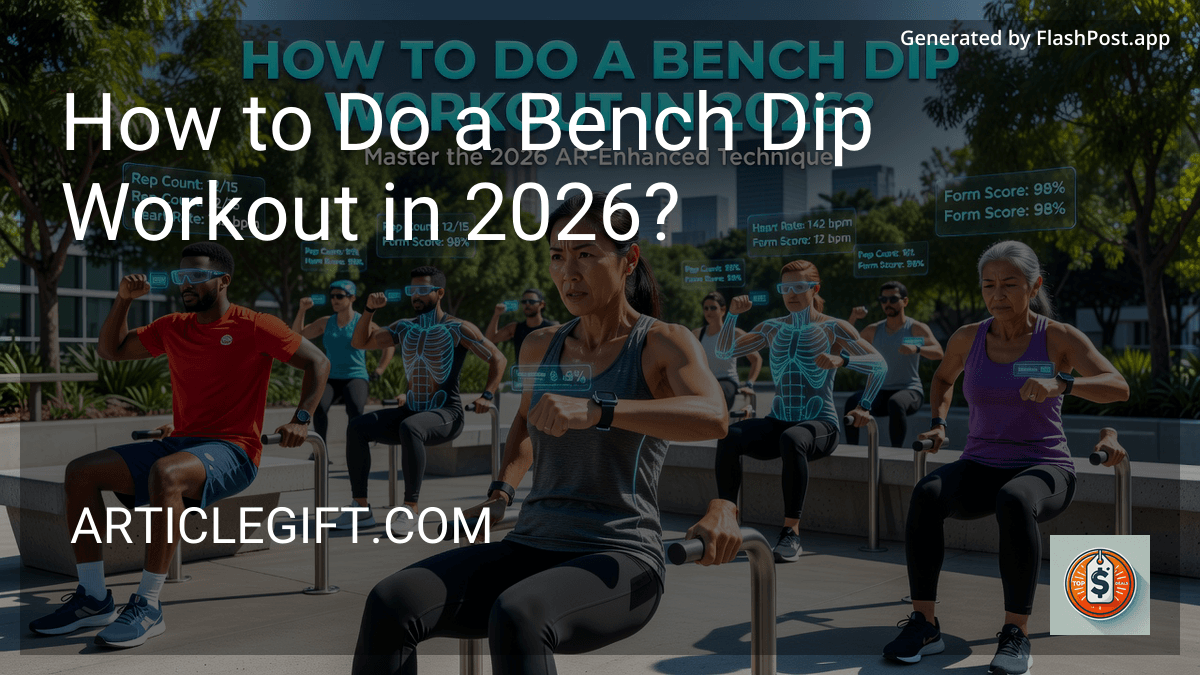 How to Do a Bench Dip Workout in 2026?