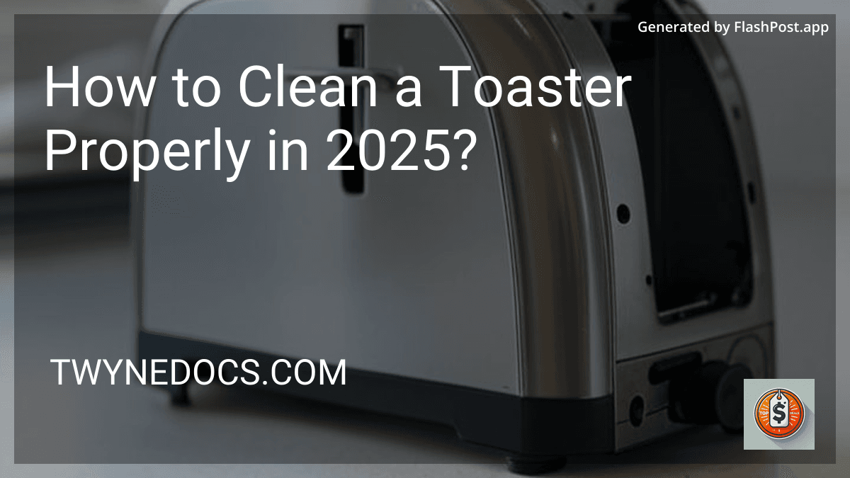 How to Clean a Toaster Properly in 2025? preview