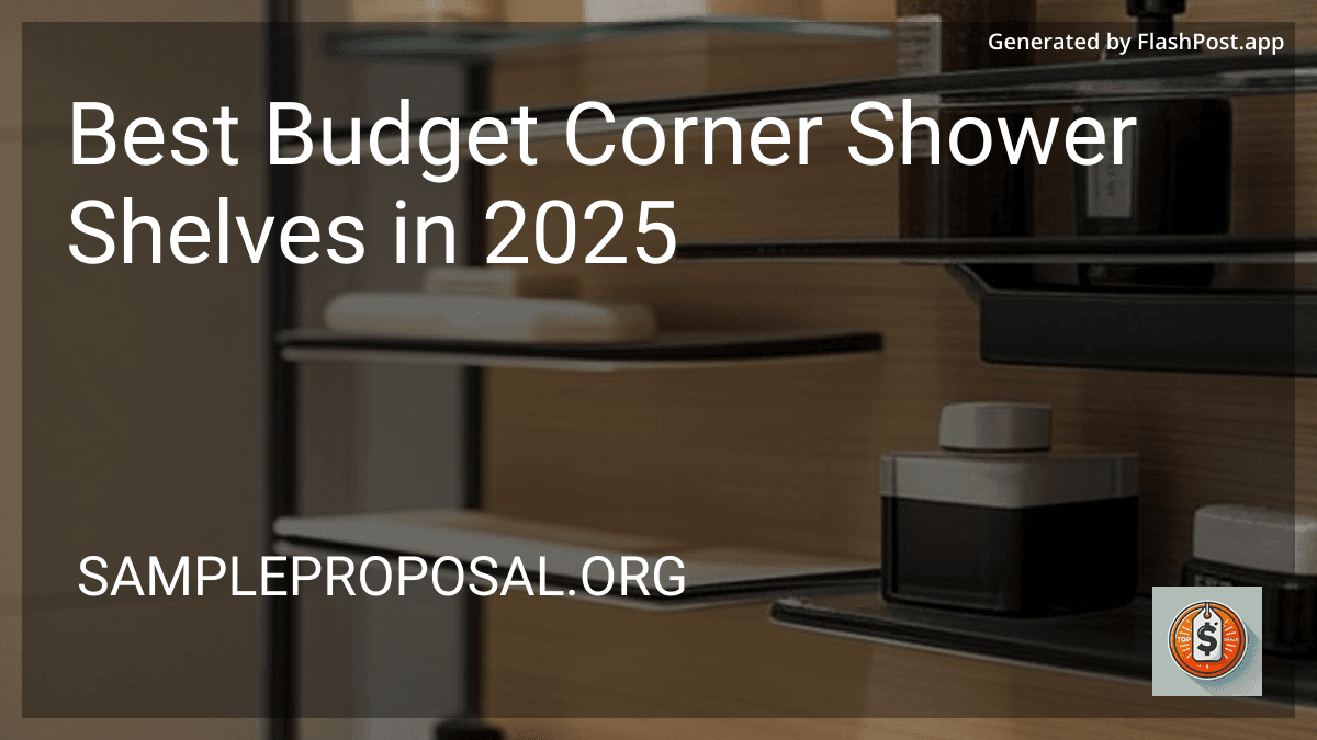 Best Budget Corner Shower Shelves in 2025 image