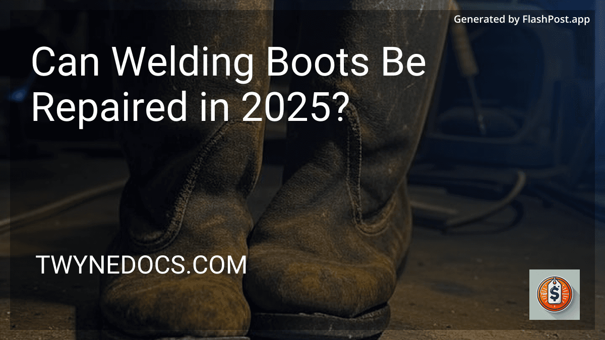 Can Welding Boots Be Repaired in 2025? preview