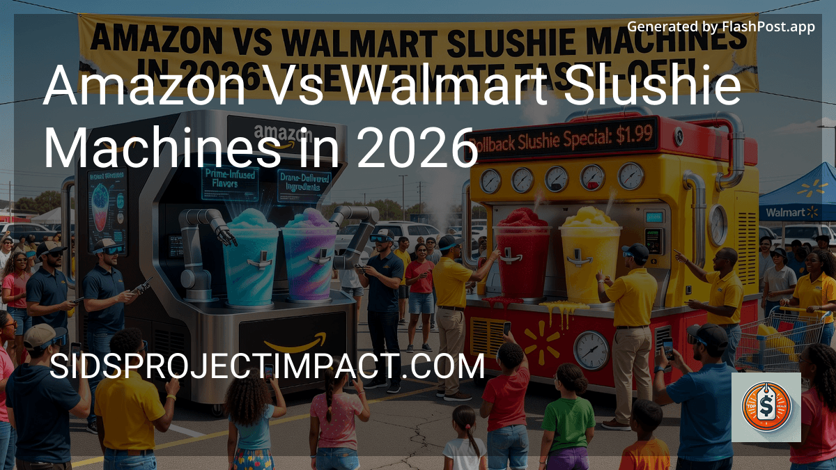 Amazon Vs Walmart Slushie Machines in 2026