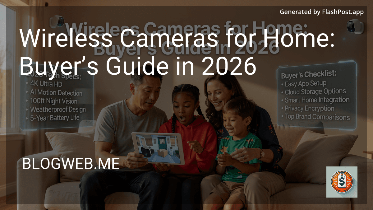 Wireless Cameras for Home: Buyer’s Guide in 2026 image