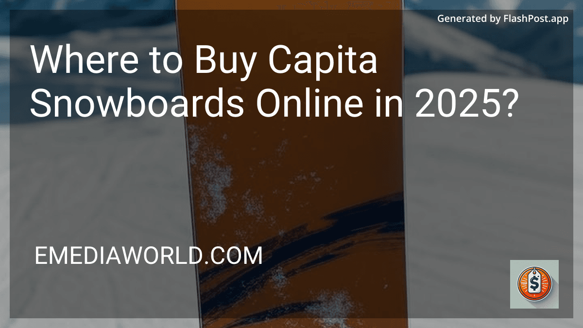 Where to Buy Capita Snowboards Online in 2025? image