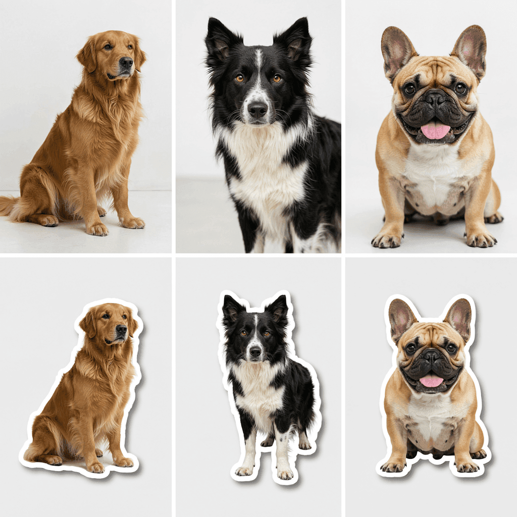 Custom Dog Stickers - Personalized Vinyl Pet Decals