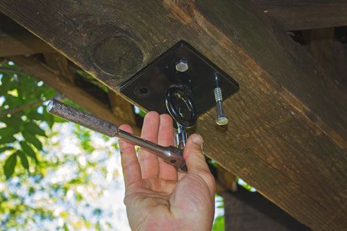 How to Hang a Yoga Swing From the Ceiling image