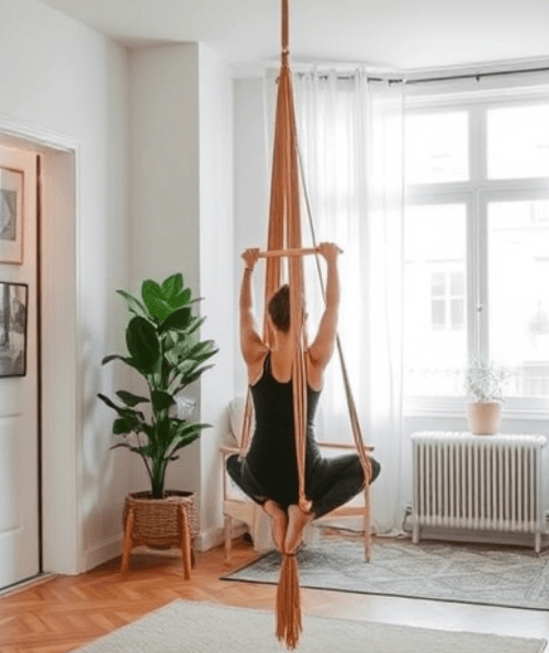 How to Hang a Yoga Swing in an Apartment image