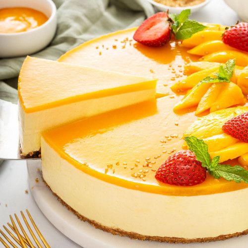 How to Make Mango Cheesecake Without Gelatin? image