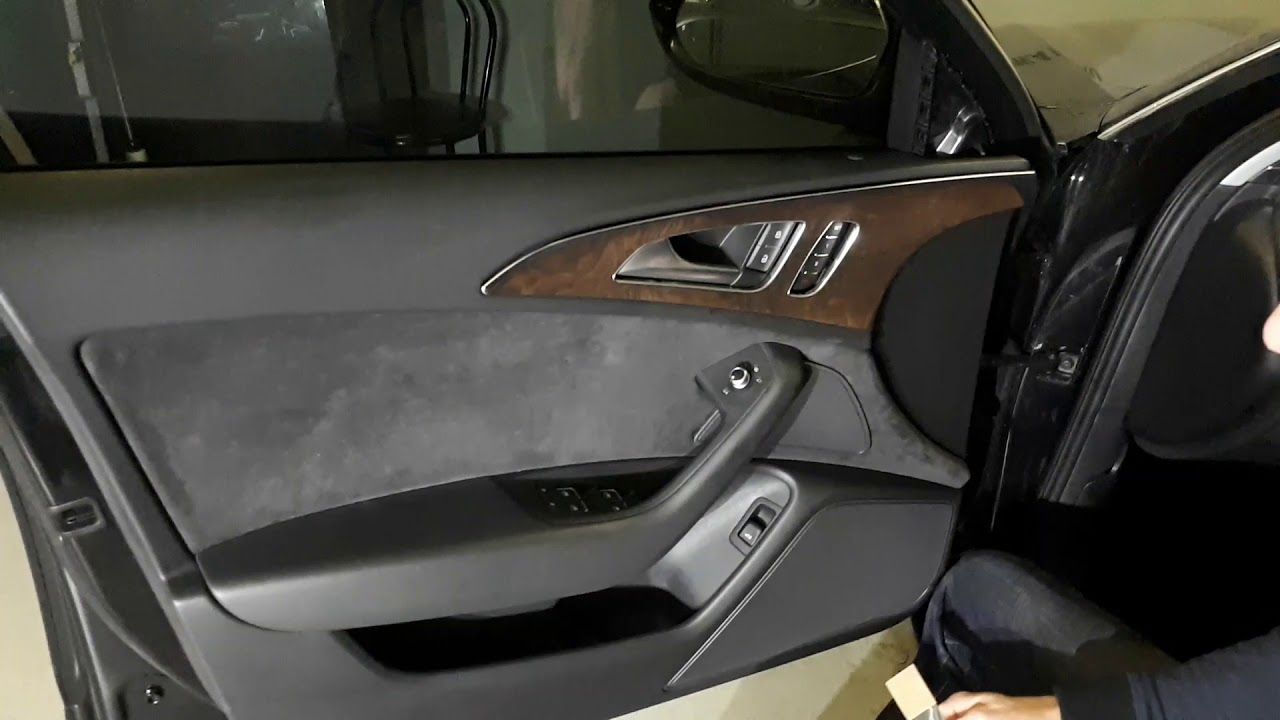 Как снять обшивку передних дверей Audi A6 preview
