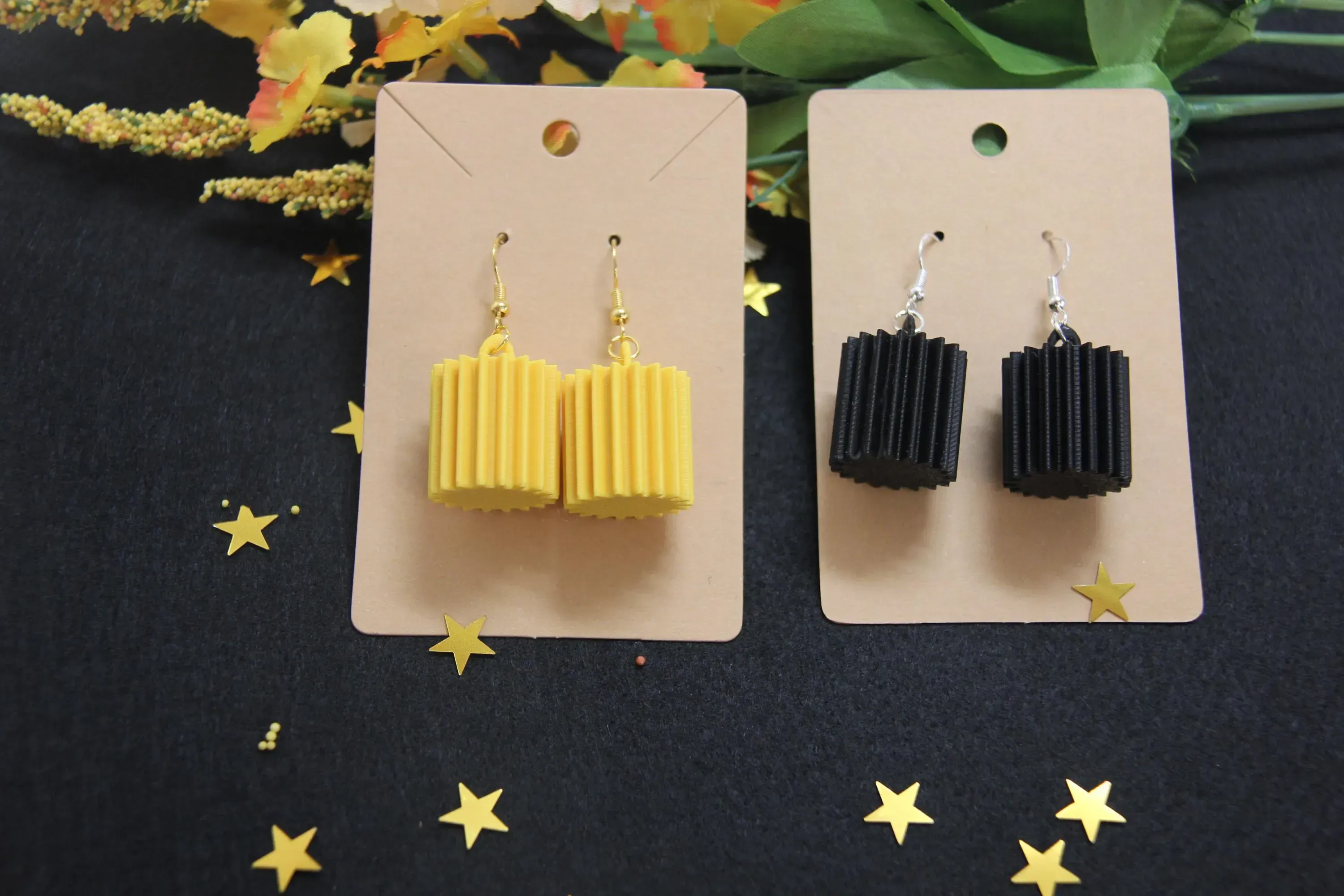 Lightweight 3D Printed Earrings